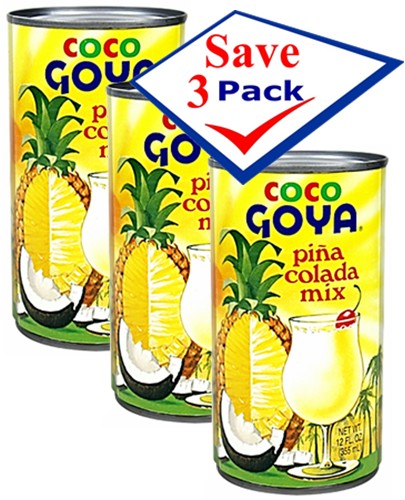Goya Piña Colada Mix 12 Oz Pack of 3